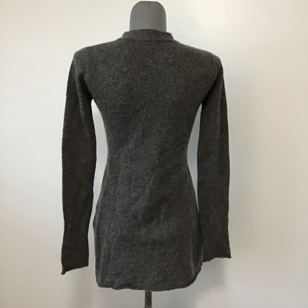 Viridis Luxe Cashmere Blend V-Neck Sweater with Neck Tie Size M - Picture 6 of 12
